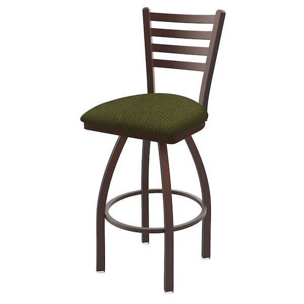 25" Swivel Counter Stool, Bronze Finish, Graph Parrot Seat